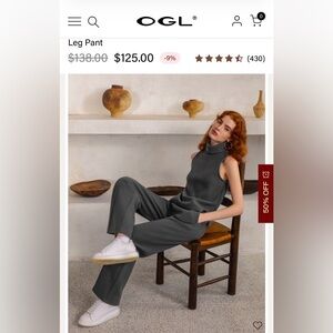 ogl set pants and top large nwt